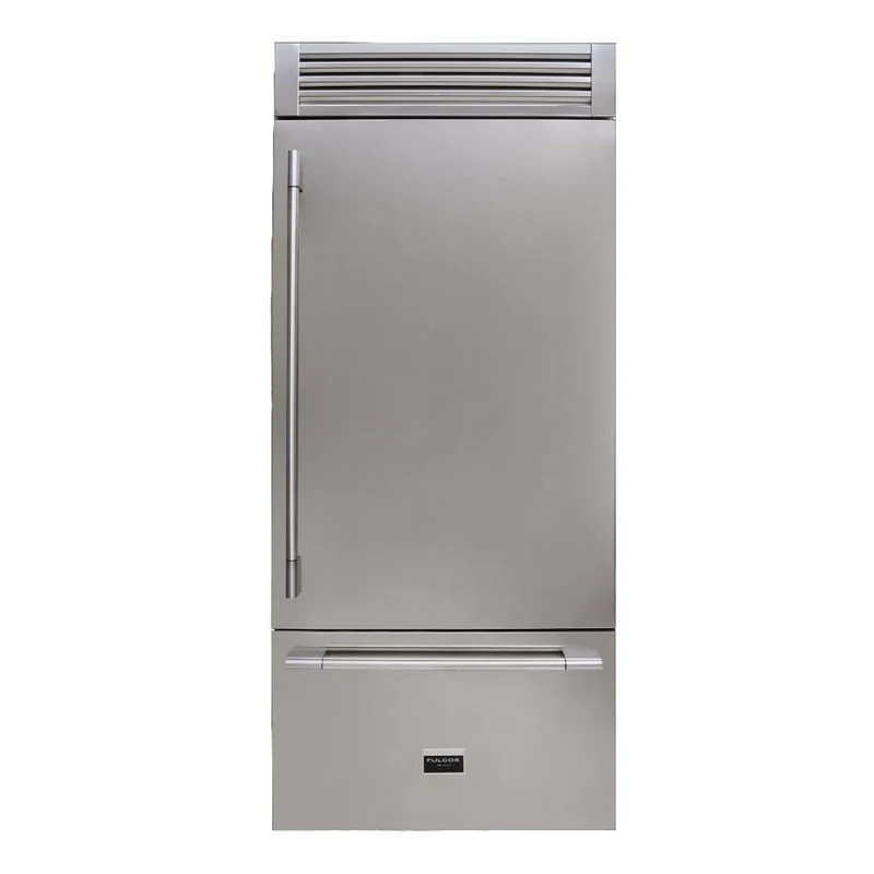 Réfrigérateur à congélateur inférieur profondeur comptoir 36 po, 18,5 pi³ Inox - Sofia Pro