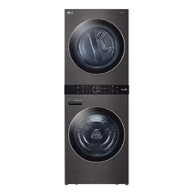 Tour de lavage au gaz 5,2 pi³ / 7,4 pi³ Inox noir avec TurboWash™ et TurboSteam™