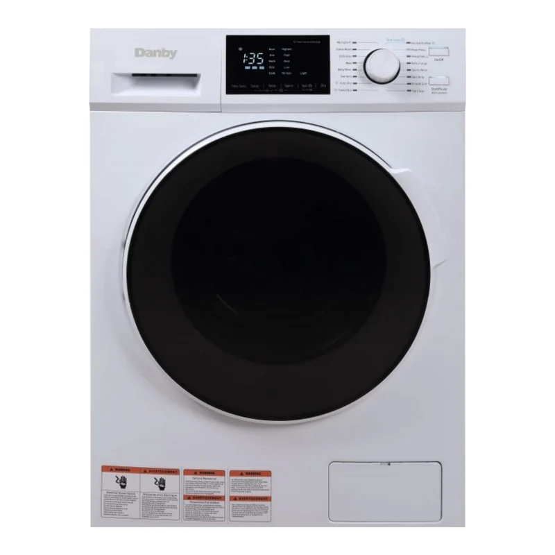 Unité combinée laveuse-sécheuse 24 po, 2,7 pi³ Blanc avec 14 cycles polyvalents