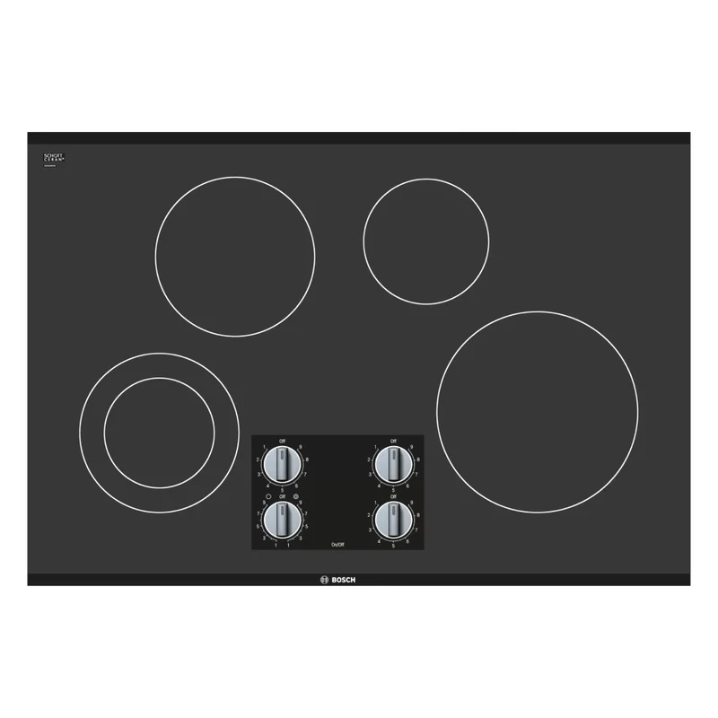 Plaque de cuisson électrique 30 po, Noir à 4 zones - Série 500