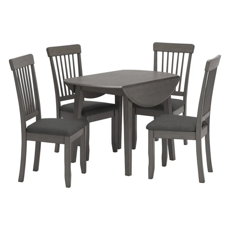 Ensemble de salle à manger avec 4 chaises d'une assise rembourrée - Shullden