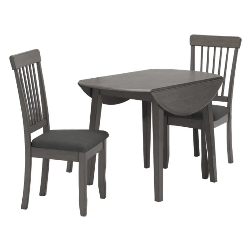 Ensemble de salle à manger avec 2 chaises d'une assise rembourrée - Shullden