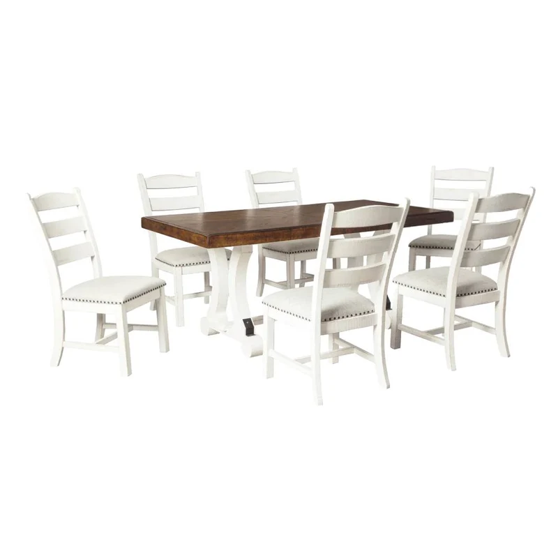 Ensemble de salle à manger avec 6 chaises rembourrées - Valebeck