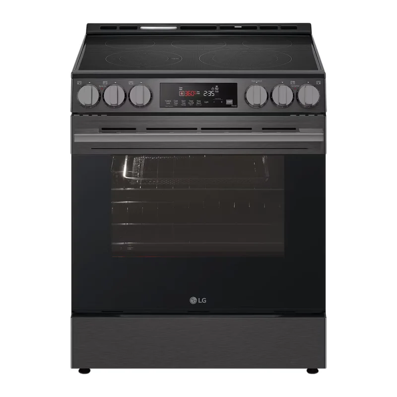 Cuisinière électrique encastrable 30 po, 6,3 pi³ Inox noir avec Élément UltraHeat™, Air Fry et EasyClean®