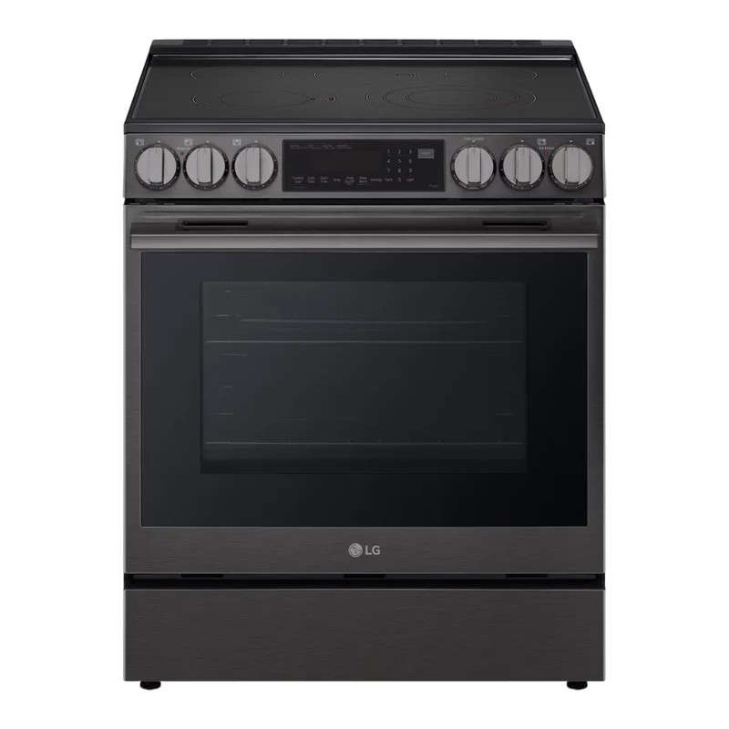 Cuisinière électrique encastrable 30 po, 6,3 pi³ Inox noir avec Convection ProBake®, InstaView® et Wi-Fi