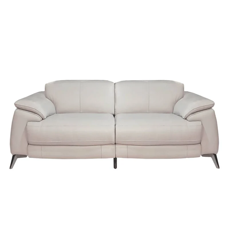 Causeuse inclinable motorisée en cuir crème - MU-A6234-PR