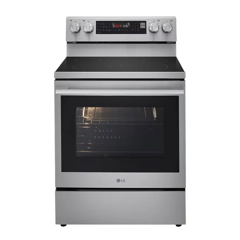 Cuisinière électrique 30 po, 6,3 pi³ Inox avec Convection ProBake®, Air Sous Vide et InstaView®