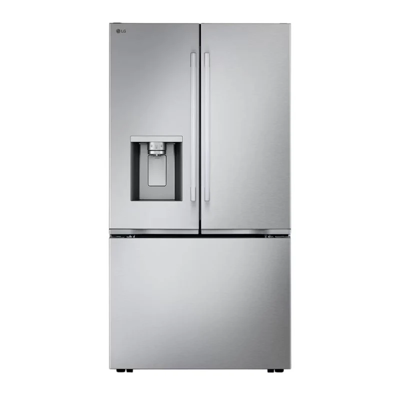 Réfrigérateur porte française à profondeur comptoir 36 po, 24 pi³ à 3 portes Inox avec Wi-Fi et distributeur d'eau et glaçons