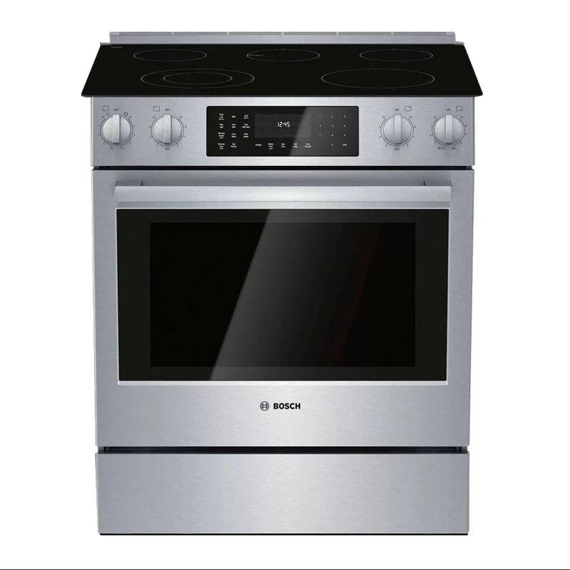 Cuisinière électrique encastrable 30 po, 4,6 pi³ Inox avec Convection Pro et Tiroir-réchaud intégré - Série 800