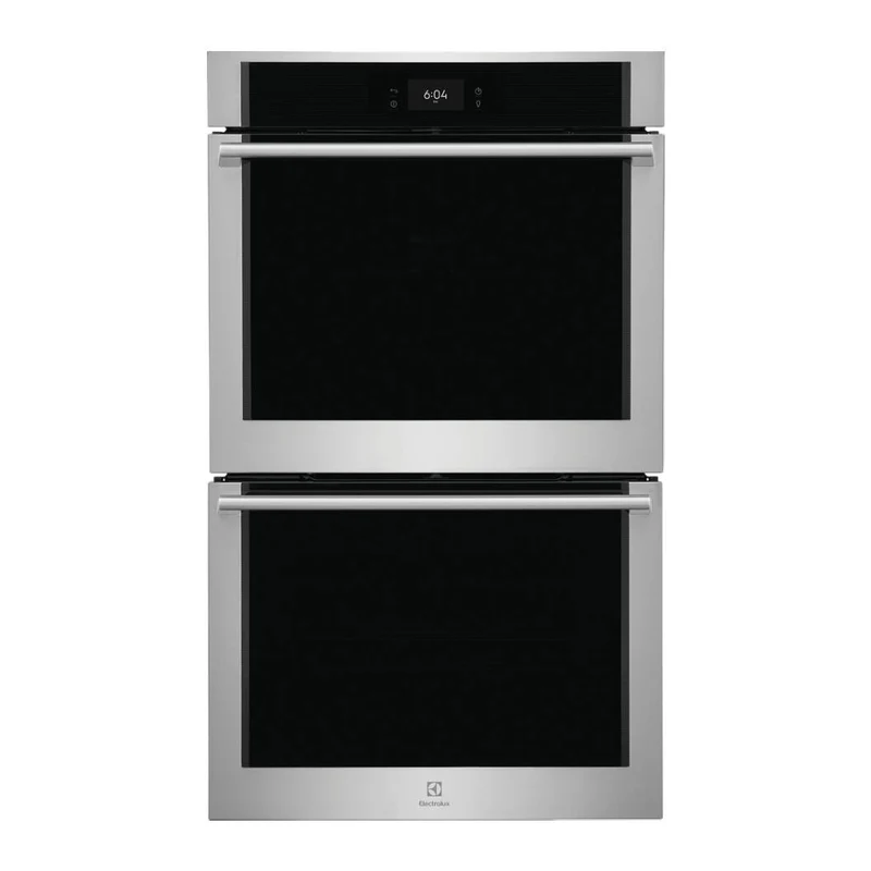 Four encastrable double 30 po, 5,3 pi³ Inox avec Convection Totale et Cuisson à vapeur