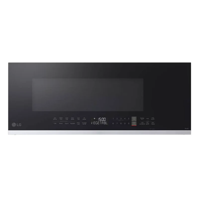 Micro-ondes à hotte intégrée 30 po, 1,3 pi³ Inox avec Smart Inverter™, EasyClean™ et Wi-Fi