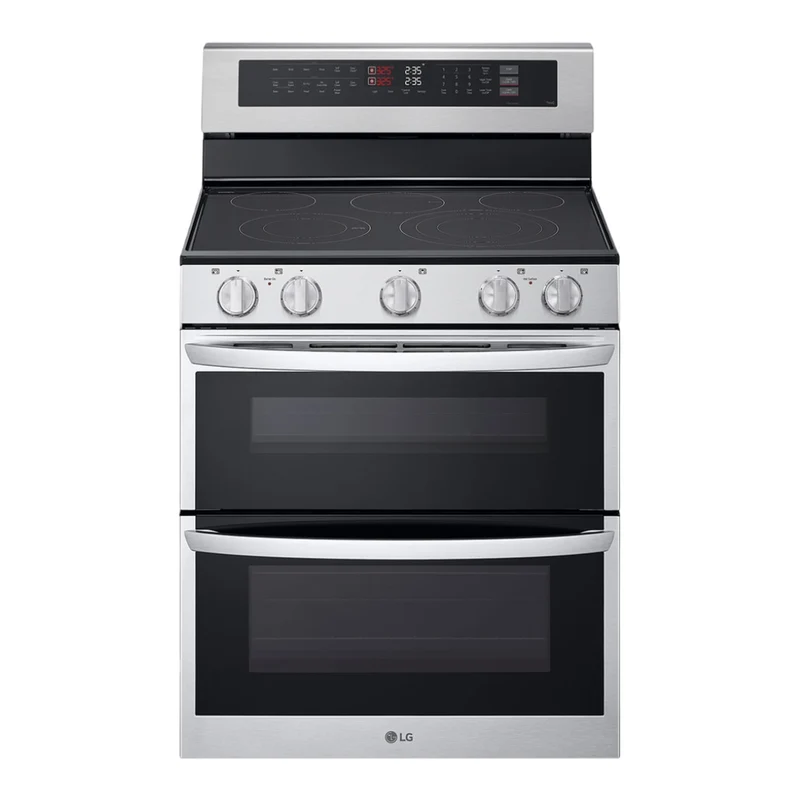 Cuisinière électrique à four double 30 po, 3,0 pi³ / 4,3 pi³ Inox avec Convection Probake®, Air Fry et Wi-Fi