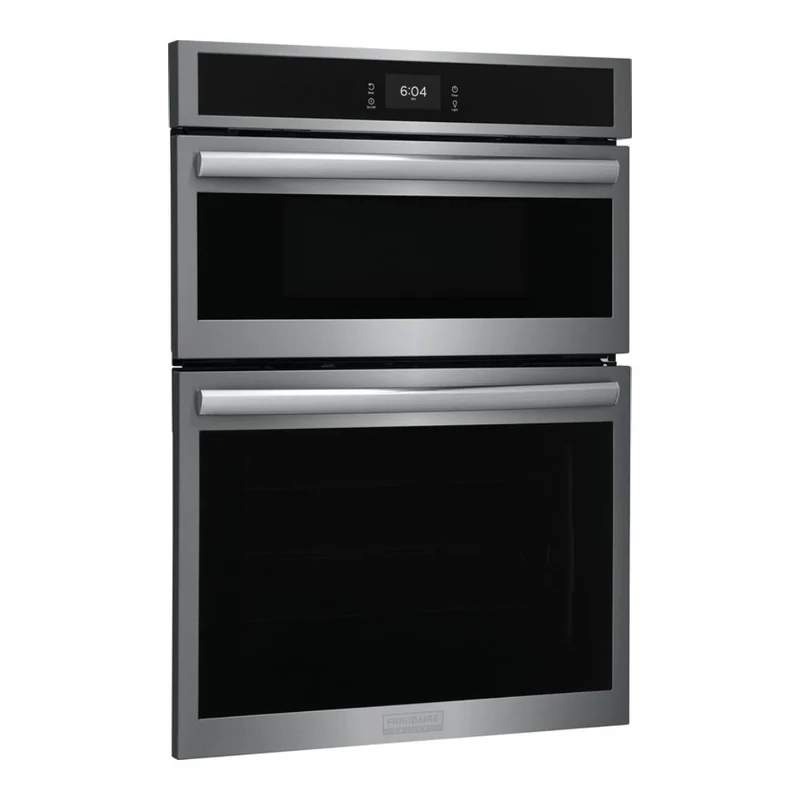Four encastrable double combiné 30 po, 5,3 pi³ Inox avec Convection Totale, Air Fry et cuisson à vapeur