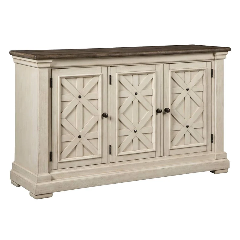 Buffet en bois/placage bicolore avec 3 portes - Bolanburg
