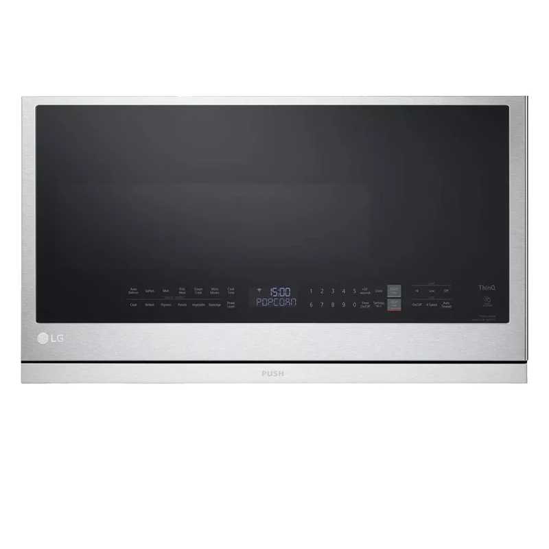 Micro-ondes à hotte intégrée 30 po, 2,1 pi³ Inox avec Wi-Fi