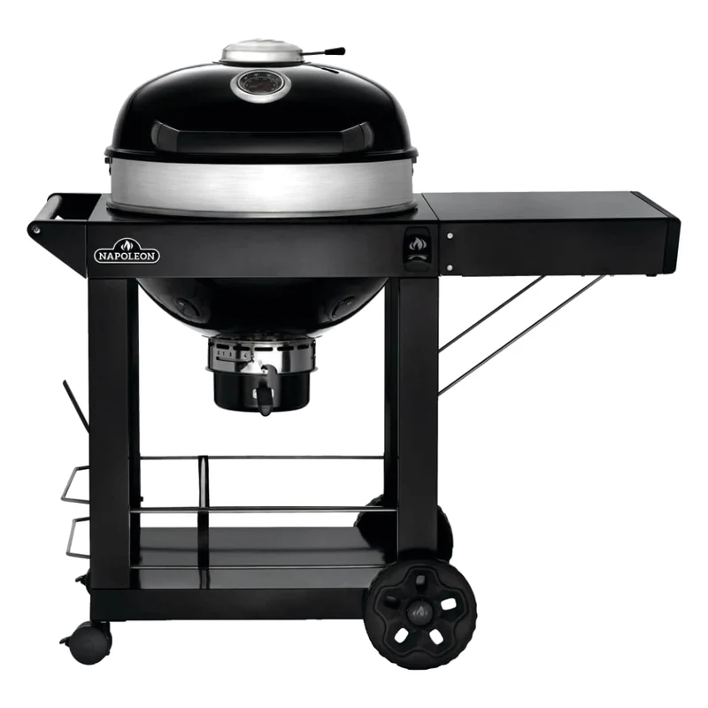 Barbecue au charbon de bois circulaire avec chariot - Charcoal PRO