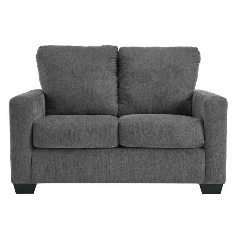 Sofa-lit en tissu gris étain avec matelas 3 grandeurs - Rannis