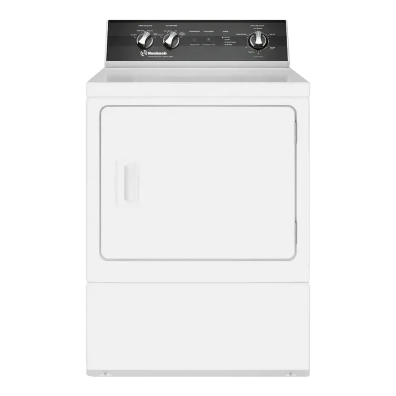 Sécheuse électrique commerciale 27 po, 7,0 pi³ Blanc avec grande capacité