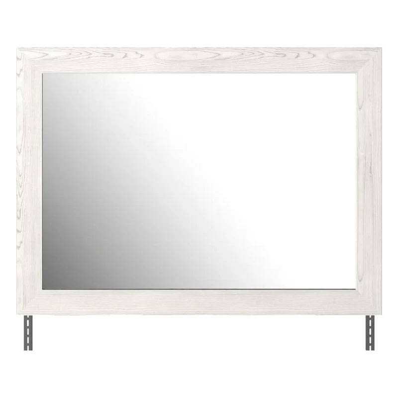 Miroir de bureau en bois/placage blanc - Gerridan