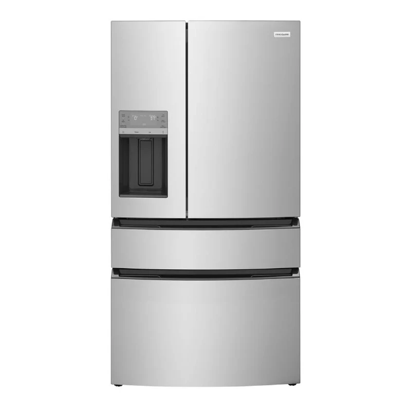 Réfrigérateur à portes françaises 36 po, 26,3 pi³ Inox avec Distributeur externe d'eau/glaçons et Tiroir convertible