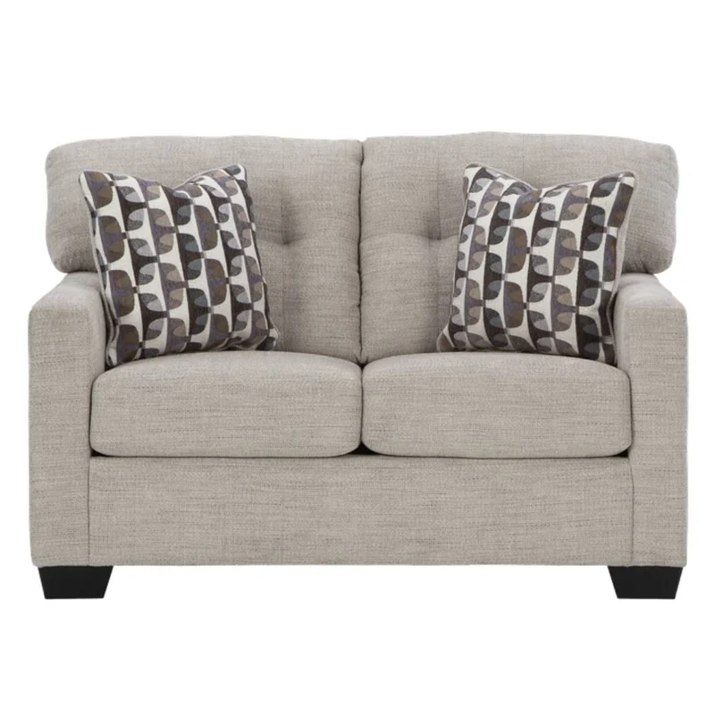 Causeuse en tissu avec coussins - Mahoney