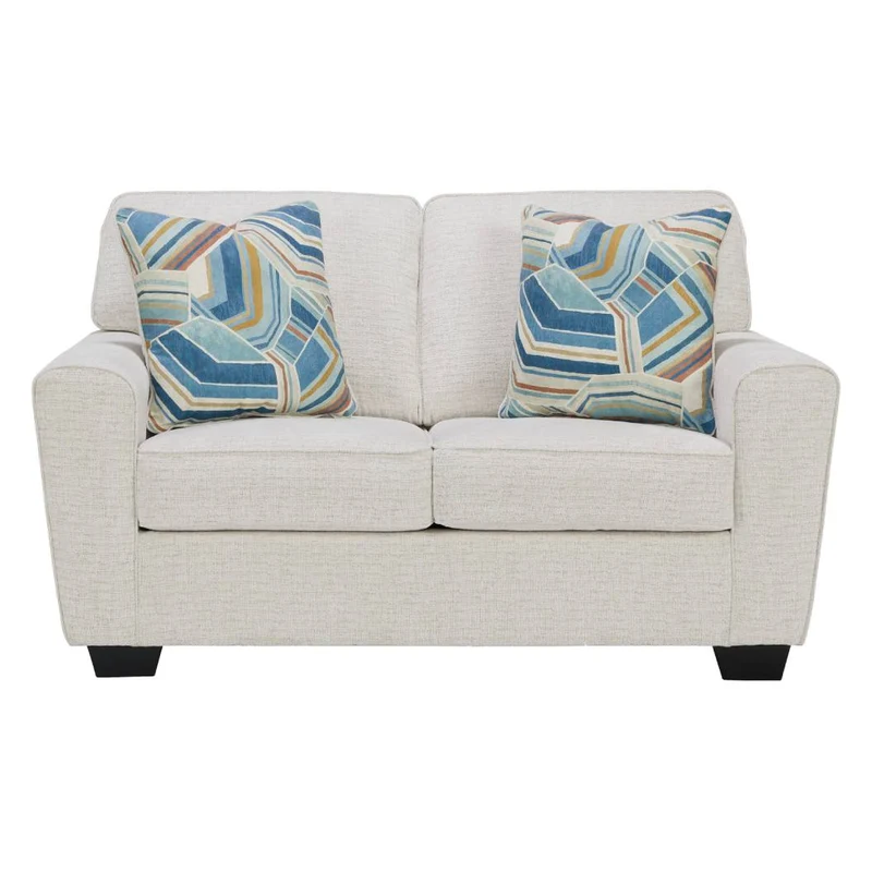 Causeuse en tissu texturé avec coussins - Cashton
