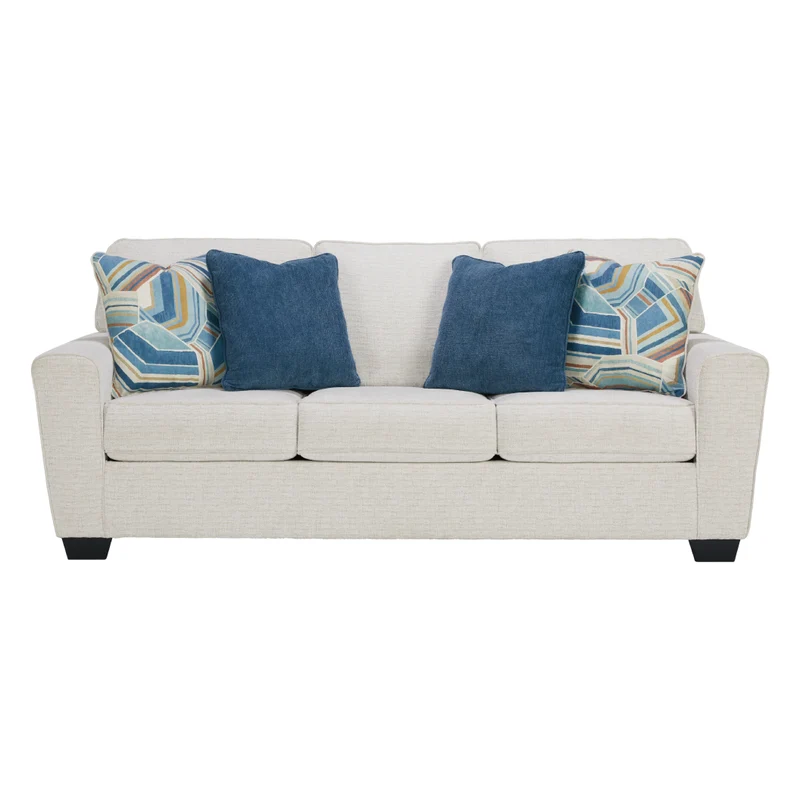 Sofa en tissu texturé avec coussins - Cashton