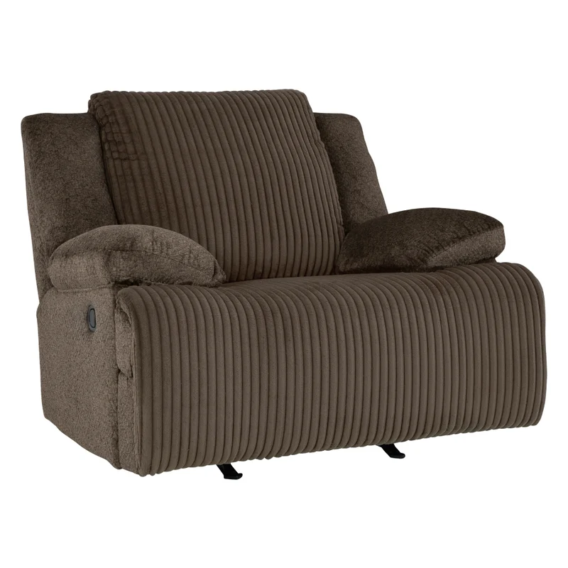 Fauteuil berçant et inclinable en velours côtelé - Top Tier