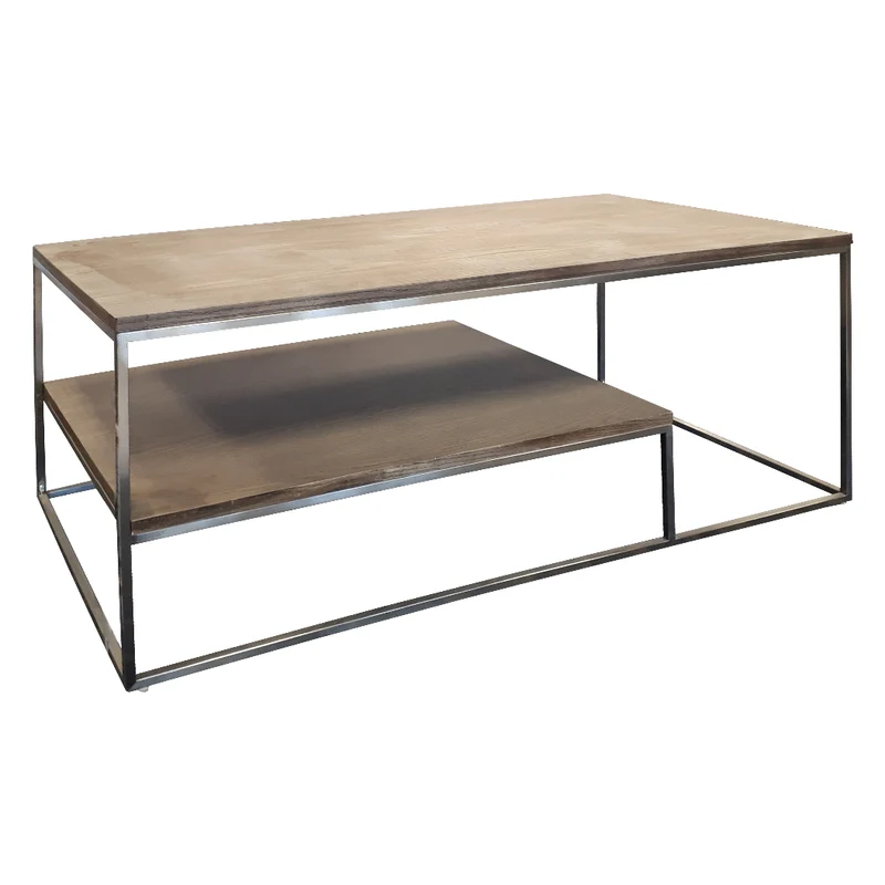 Table basse en bois/placage brun clair - C0517