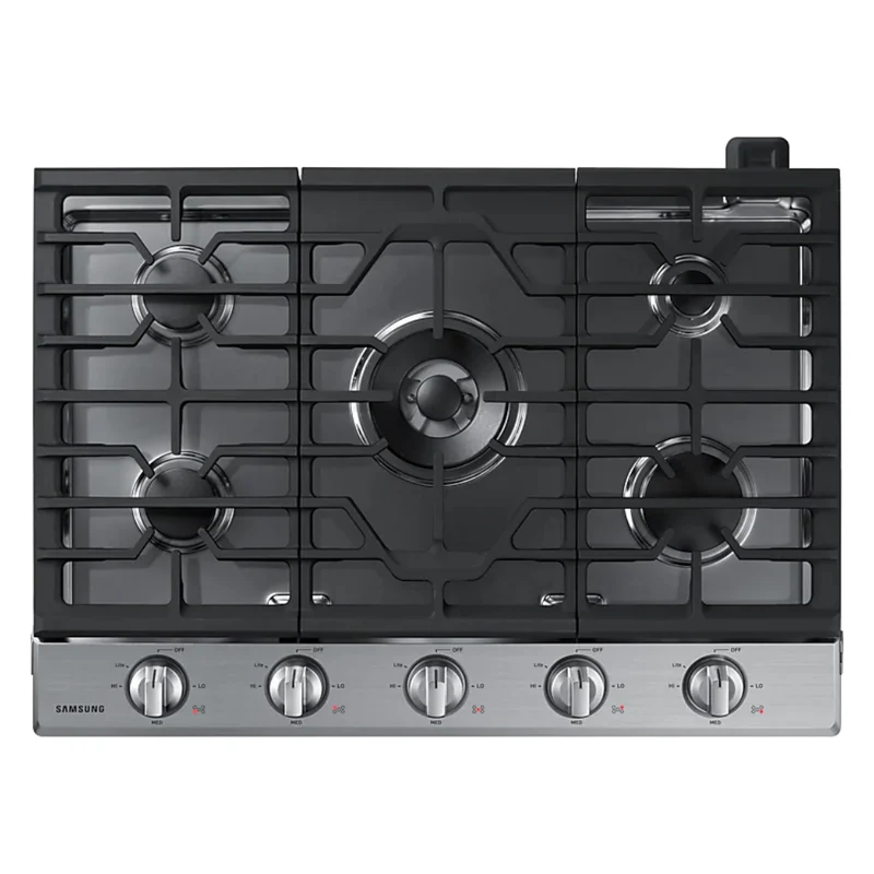 Plaque de cuisson au gaz 30 po. avec 5 brûleurs