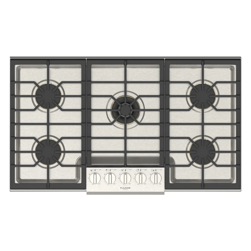 Plaque de cuisson au gaz 36 po. avec 5 brûleurs