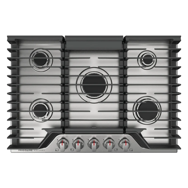 Plaque de cuisson au gaz 30 po. avec 5 brûleurs