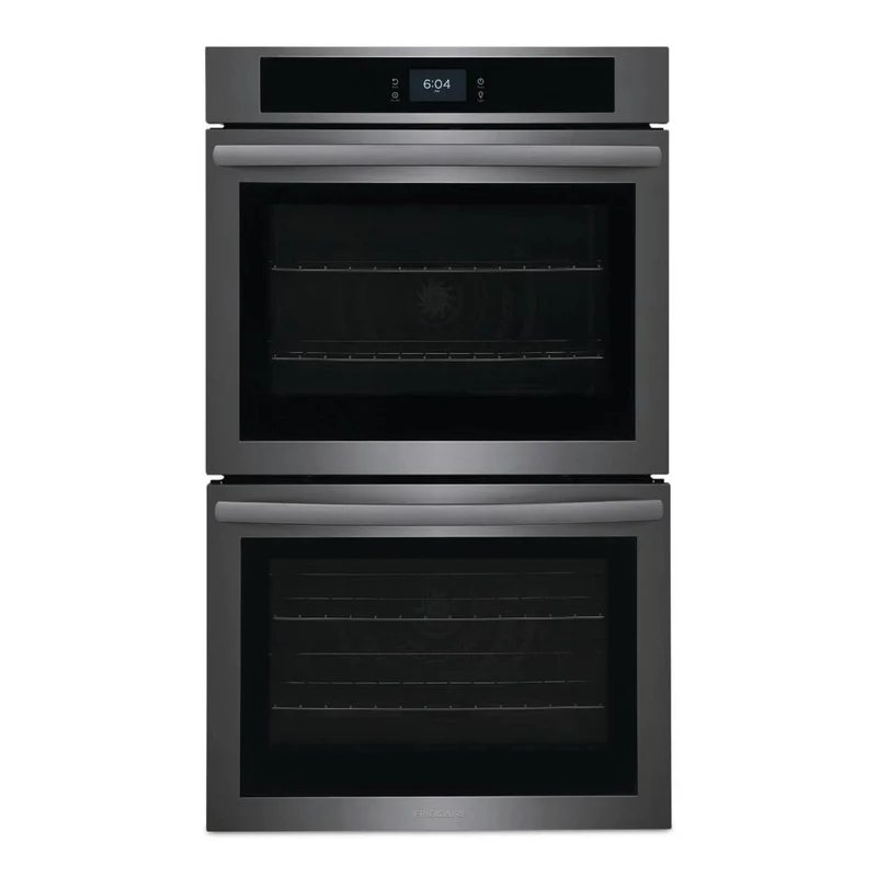 Four encastrable double 30 po, 5,3 pi³ / 5,3 pi³ Inox noir