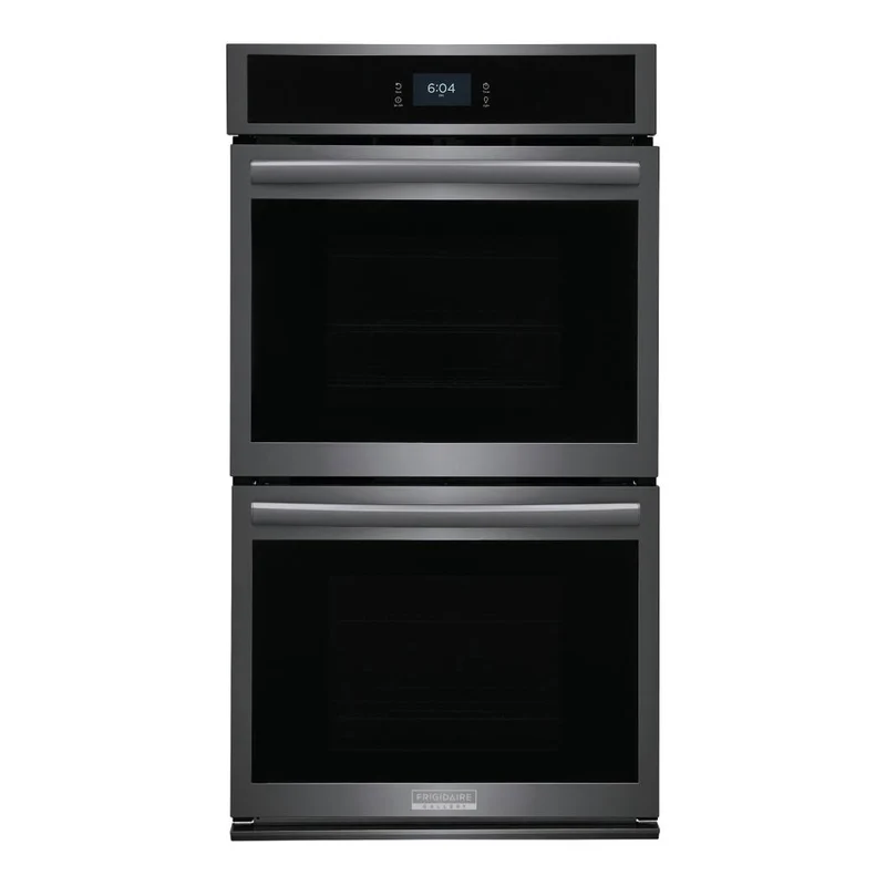 Four encastrable double 27 po. Inox noir 7,6 pi³