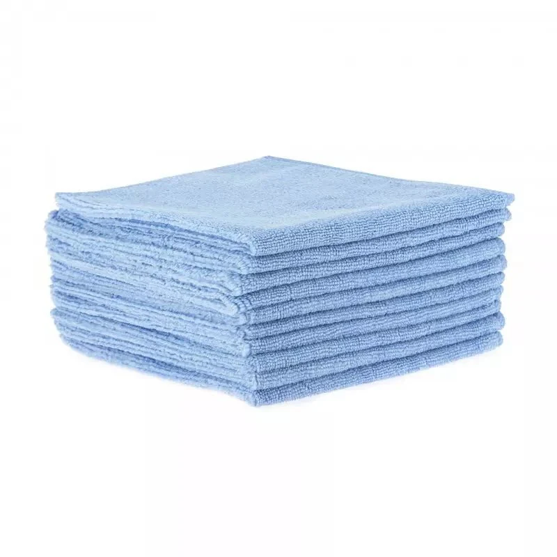 Lavette microfibre multi-usages PREMIUM 300 g/m² - 38x38cm - en lot x5 - bleue