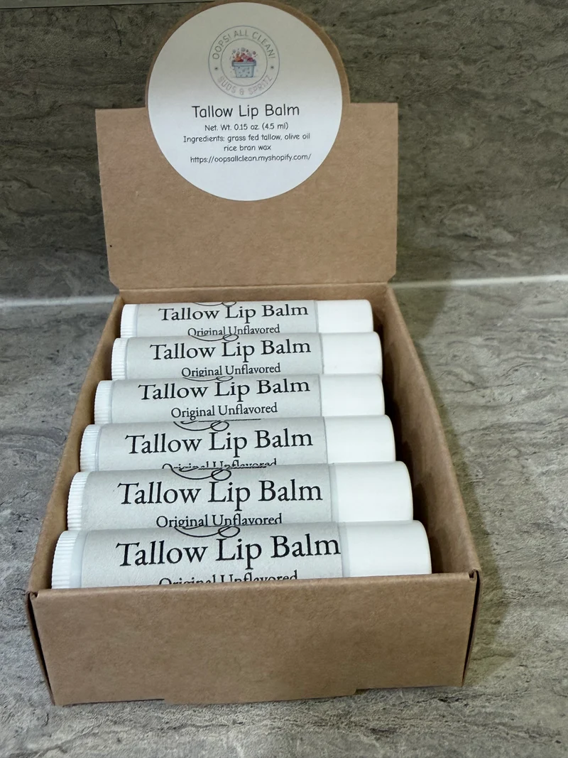 Tallow chapstick