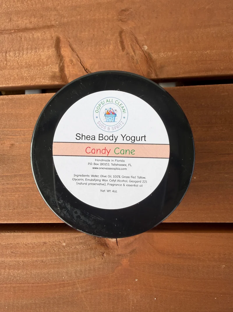 4oz Candy Cane Shae Body Yogurt