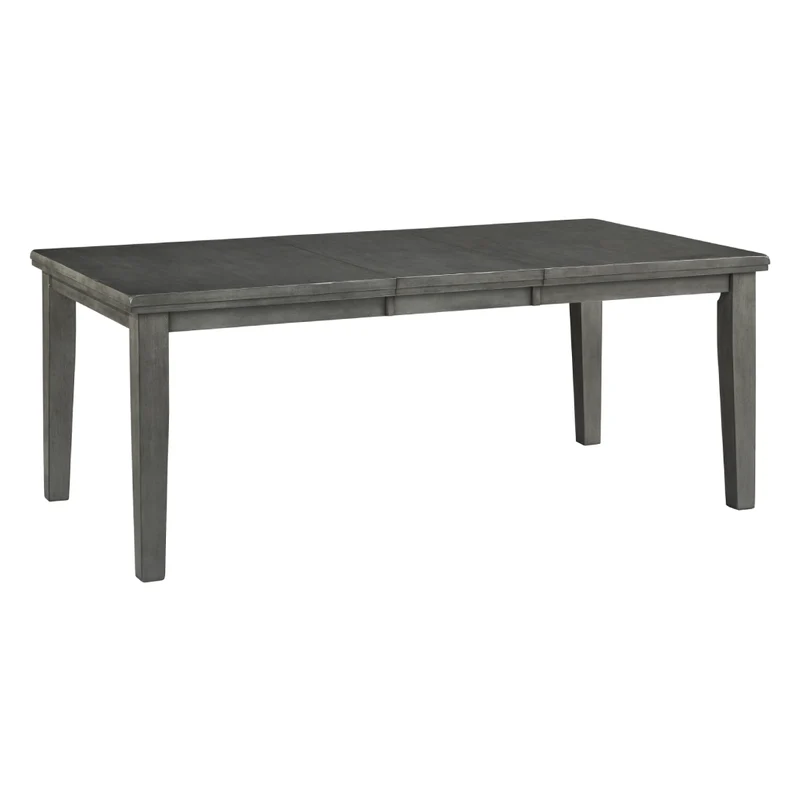 Table de salle à manger extensible en bois/placage d'acacia gris - Hallanden