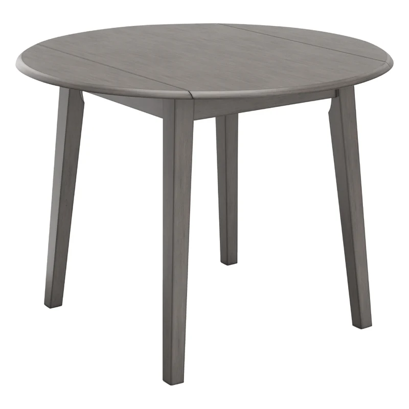 Table de salle à manger extensible en bois/placage gris - Shullden