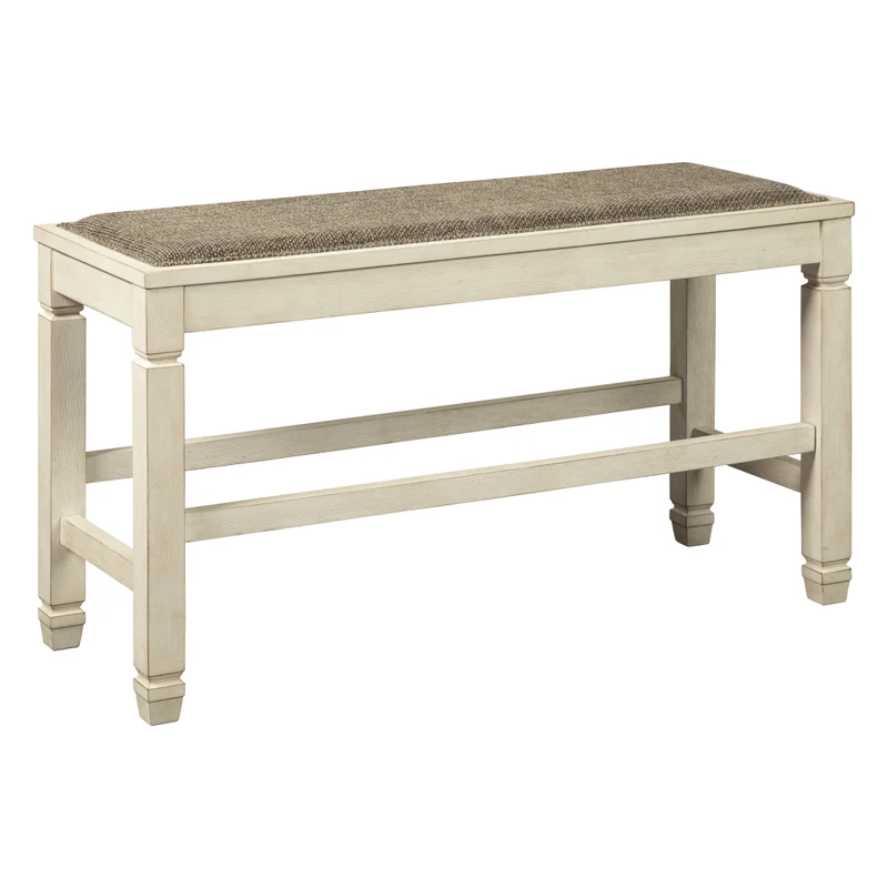 Banc de salle à manger rembourré en tissu brun - Bolanburg