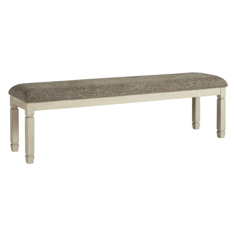 Banc de salle à manger rembourré en tissu brun - Bolanburg