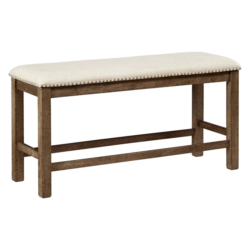 Banc de salle à manger en bois avec assise rembourrée - Moriville