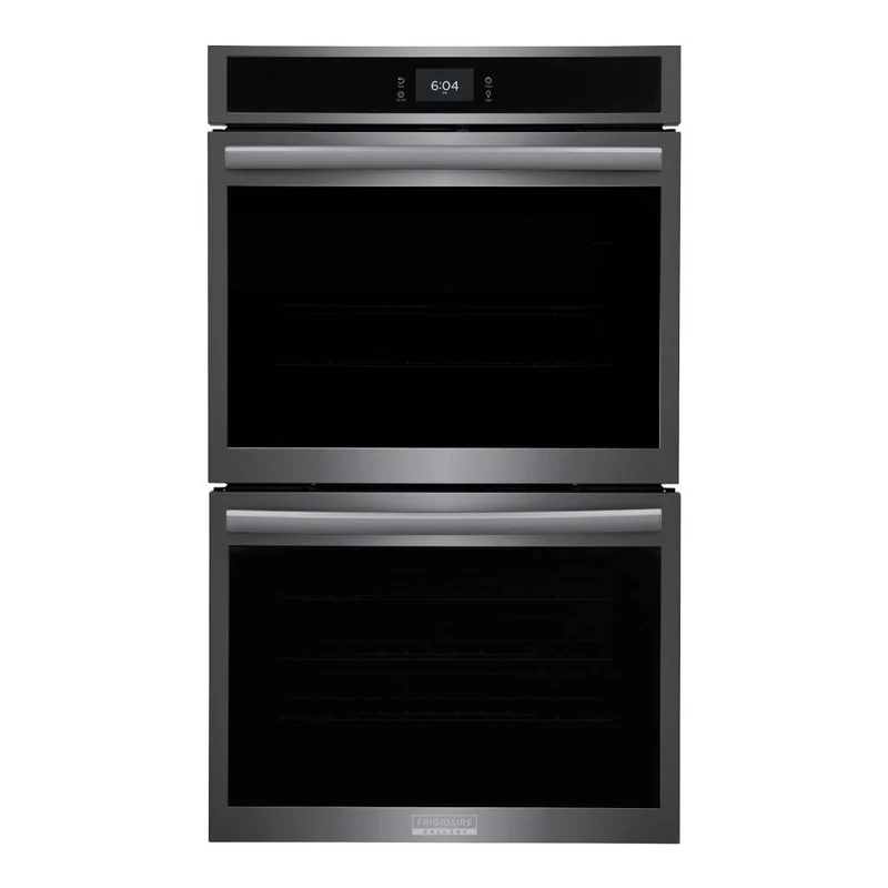 Four encastrable double 30 po, 5,3 pi³ Inox noir avec Convection Totale et Cuisson à vapeur