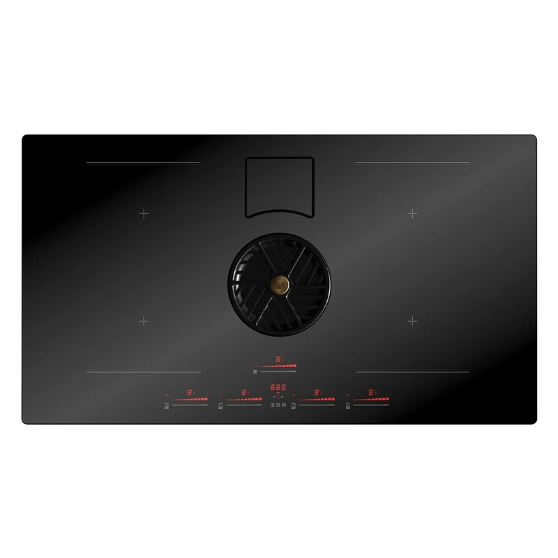 Plaque de cuisson à induction 36 po, Noir à 4 zones avec Évacuation descendante intégrée - Série Professionnelle