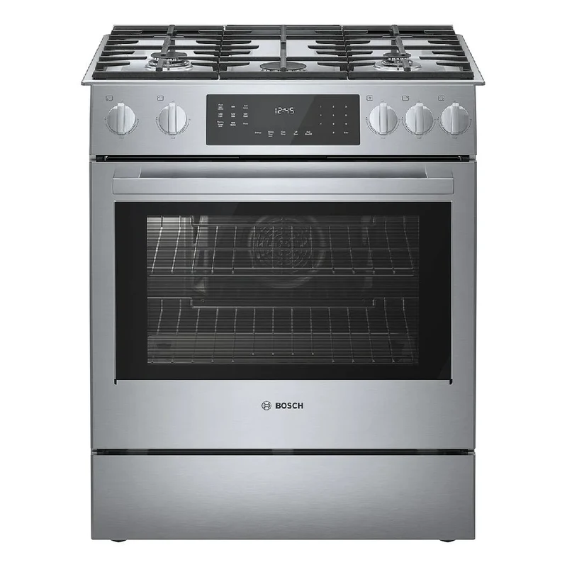 Cuisinière au gaz encastrable 30 po, 4,8 pi³ Inox avec Convection et Tiroir-réchaud - Série Benchmark