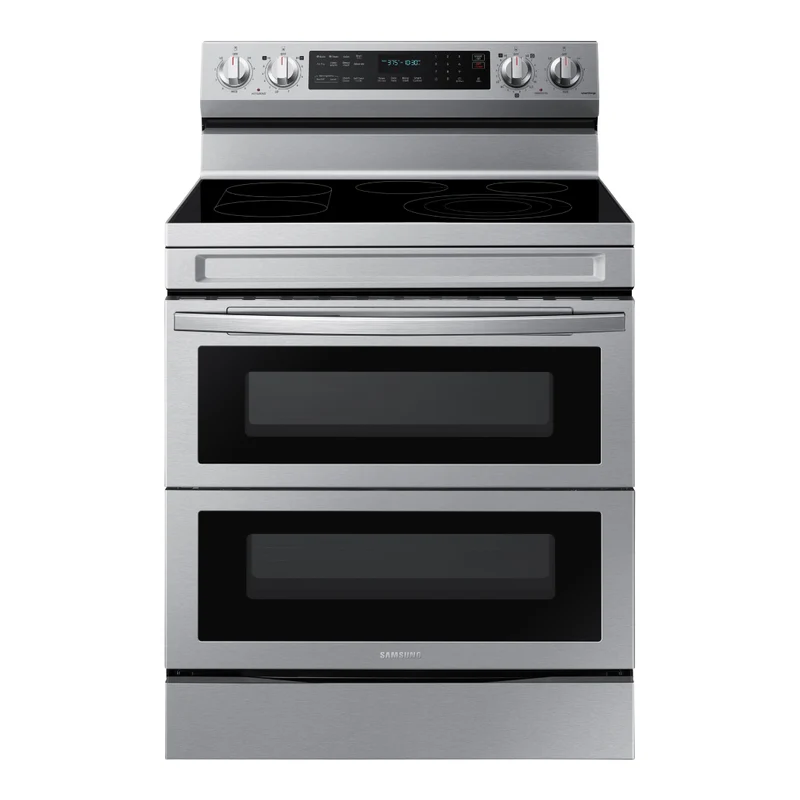 Cuisinière électrique Flex Duo™ 30 po, 3,4 pi³ / 2,7 pi³ Inox avec Convection véritable et plaque de cuisson amovible
