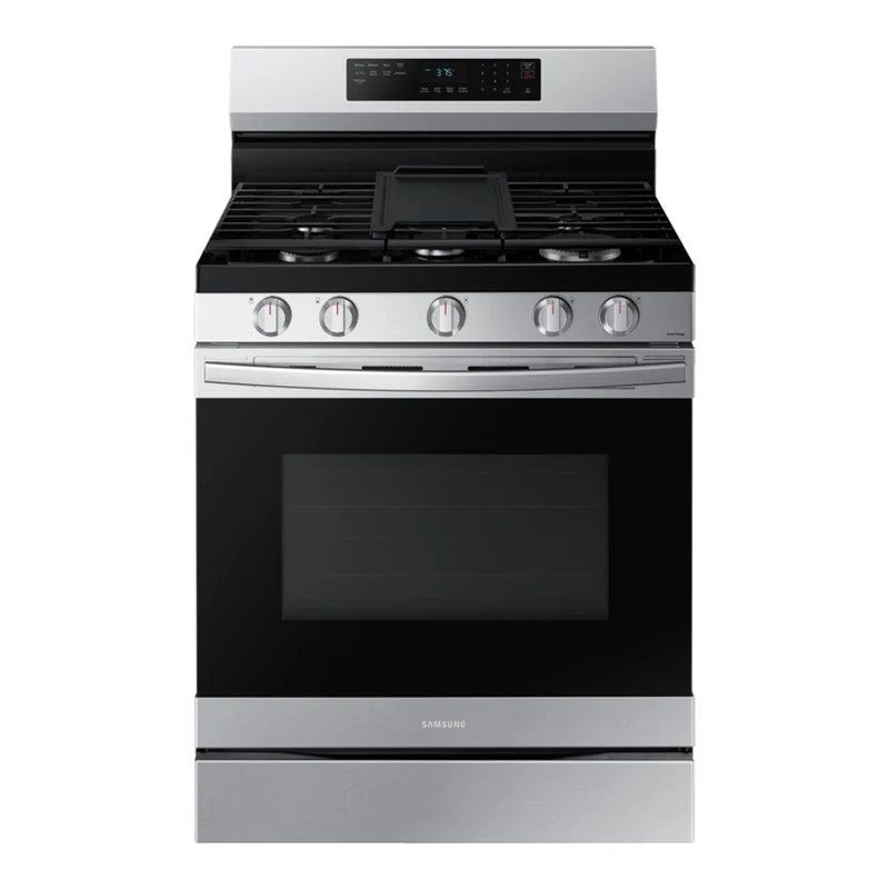 Cuisinière au gaz 30 po, 6,0 pi³ Inox avec Air Fry, Wi-Fi et plaque de cuisson amovible