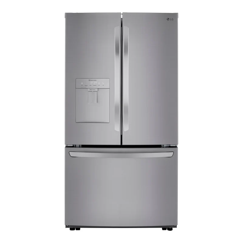 Réfrigérateur portes françaises Argent 36po