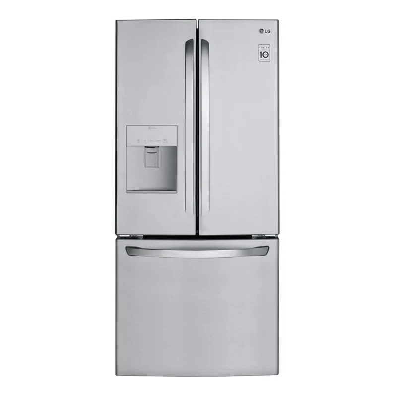Réfrigérateur porte française 30 po, 21,8 pi³ à 3 portes Inox avec Multi-Air Flow et distributeur d'eau