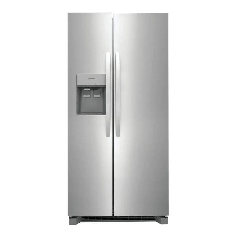 Réfrigérateur côte à côte 33 po, 22,3 pi³ Inox avec distributeur d'eau et glaçons